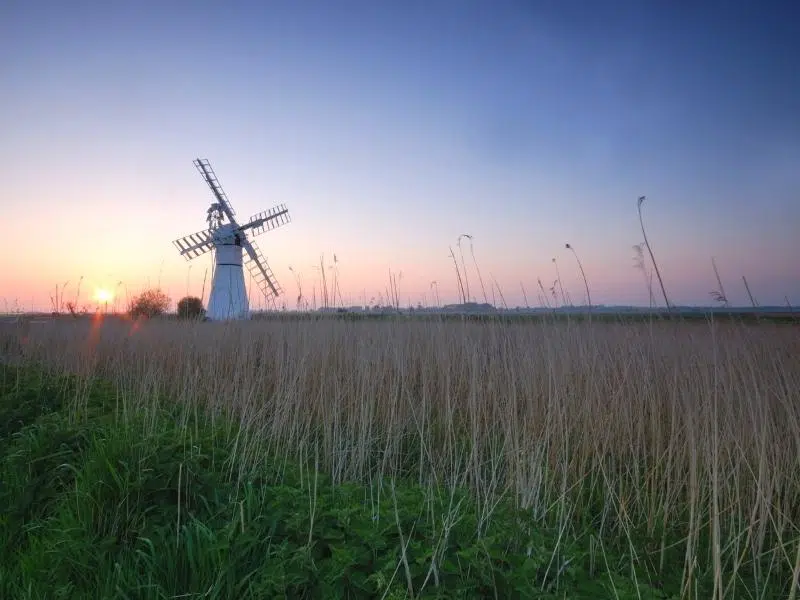 Thurne Mill at sunset