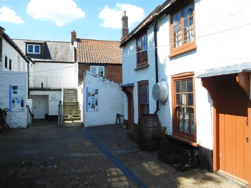 terraced houses in a yard