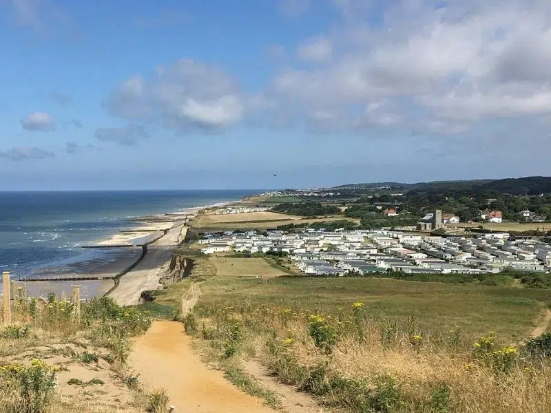 Clifftop camping near Cromer