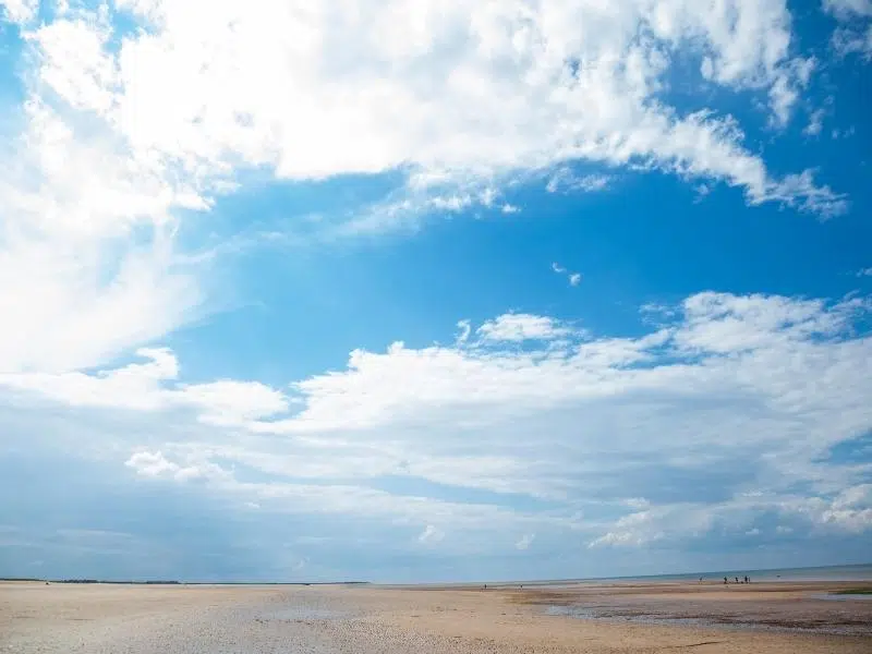 The vast expanses of Brancaster Beach Norfolk