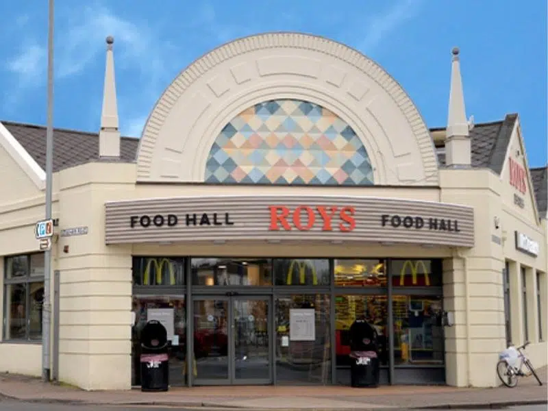 Roys Food Hall frontage