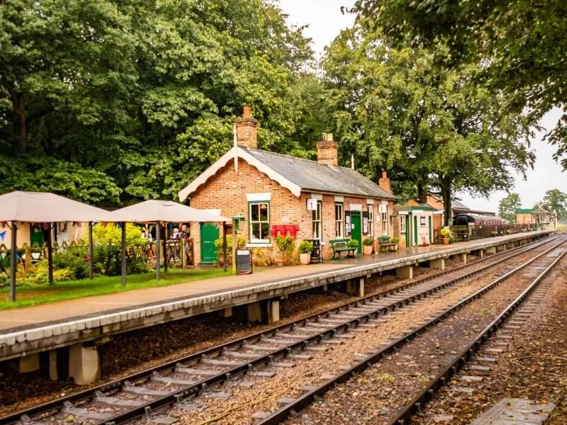 The North Norfolk Railway station at Holt