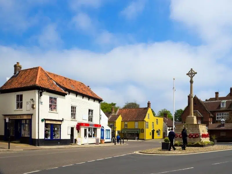 Holt War Memorial, Market Place in Holt