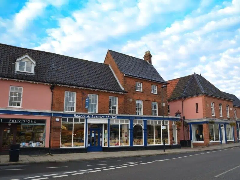 Bakers and Larners frontage on the Market Place