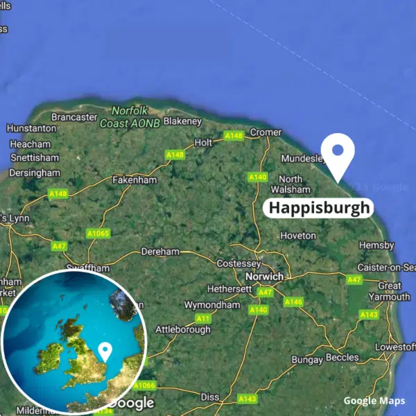 Happisburgh map