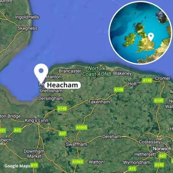 Heacham map