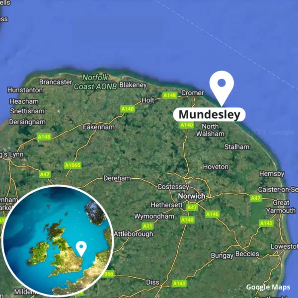 Mundesley map
