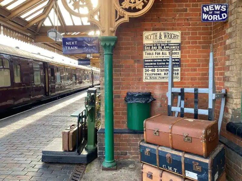 The retro North Norfolk Railway station at Sheringham