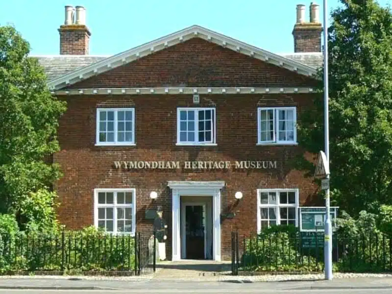 Old red brick house